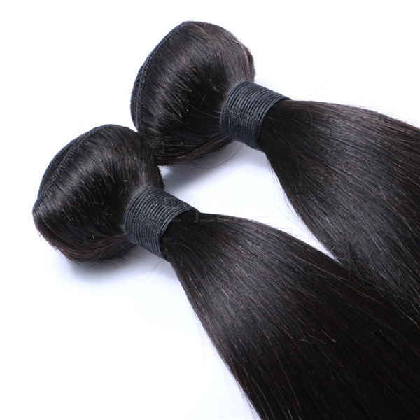 Silk straight brazilian human hair weave LJ208